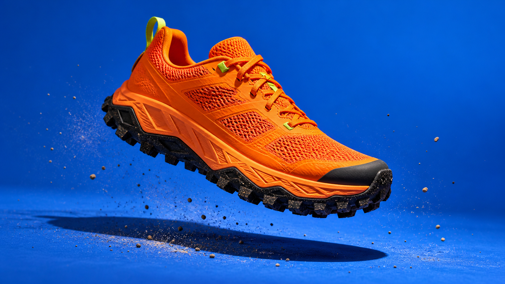 Orange trail shoe source asset